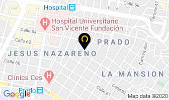 Mapa de Casa Tres Patios en Medellín