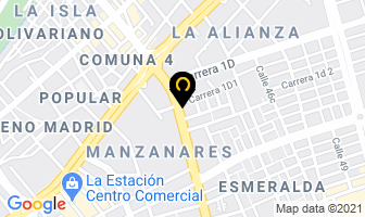 Mapa de Casaluna Muebles en Cali
