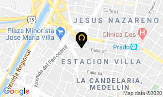 Mapa de Casapref en Medellín