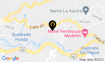 Mapa de Casas Blancas en Medellín