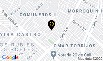 Mapa de Cascos Y Chalecos La 1 en Cali