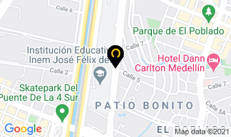 Mapa de Cascos Y Lujos en Medellín