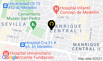Mapa de Casegas en Medellín