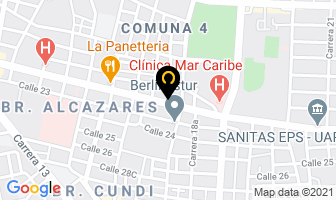 Mapa de Casento Restaurante en Santa Marta
