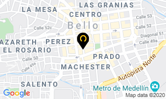 Mapa de Casino Malibú en Bello