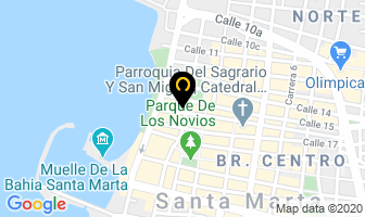 Mapa de Casino Playa Internacional en Santa Marta