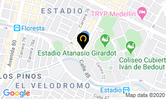 Mapa de Castillos Inflables Saltarin en Medellín