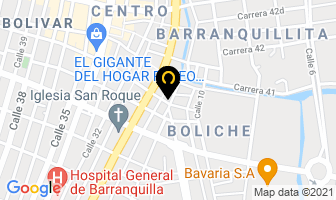 Mapa de Cauchos De La Costa en Barranquilla