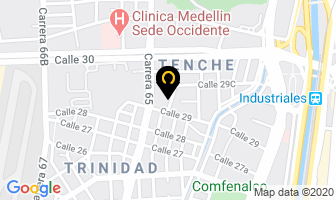 Mapa de Cauchos Echeverri Ltda. en Medellín