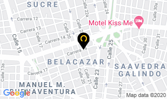 Mapa de Cauchos K.s.m. en Cali