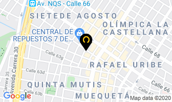 Mapa de Cauchos Y Accesorios La 65 en Bogotá D.C