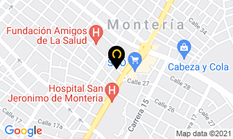 Mapa de Cederna Ltda. en Montería