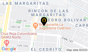 Mapa de Cedrividrios 150 en Bogotá D.C