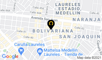 Mapa de Celcont en Medellín