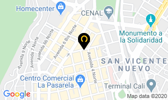 Mapa de Células Madre De Colombia S.a. en Cali