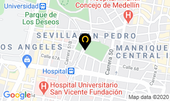 Mapa de Cementerio De San Pedro en Medellín