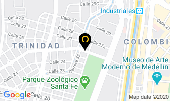 Mapa de Cementos Distribuidora Eros en Medellín