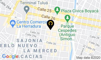 Mapa de Cenproquímicos Ltda. en Tulua