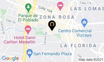 Mapa de Center Group en Medellín