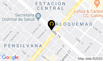Mapa de CENTRAL DE BANDAS en Bogotá D.C