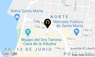 Mapa de Central De Drogas en Santa Marta
