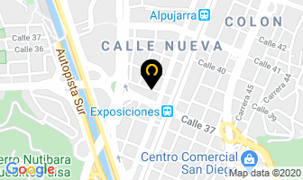 Mapa de Central De Lujos en Medellín