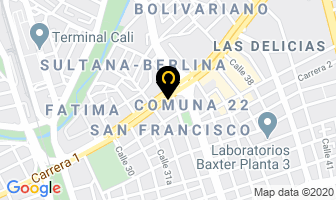 Mapa de Central De Mangueras Y Acoples en Cali