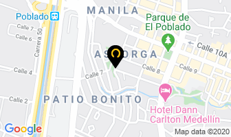 Mapa de Centro Astorga en Medellín