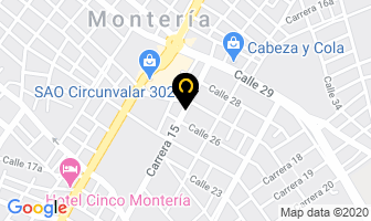 Mapa de Centro Audiológico en Montería
