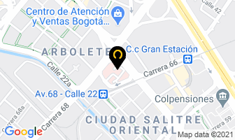 Mapa de Centro Audiológico De Occidente Ltda. en Bogotá D.C
