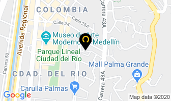 Mapa de Centro Autos en Medellín