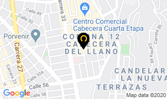 Mapa de Centro Canino Cabecera en Bucaramanga