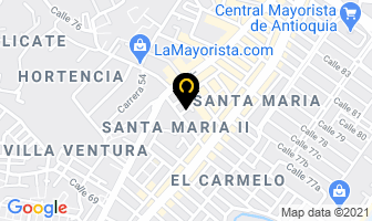 Mapa de Centro C.a.r.e.m. en Medellín