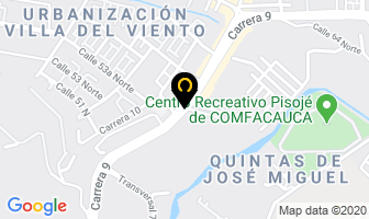 Mapa de Centro Carros Del Norte en Popayán
