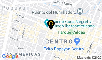 Mapa de Centro Clínico Quirúrgico en Popayán