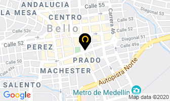 Mapa de Centro Comercial Bello Centro Medellin en Bello