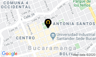 Mapa de Centro Comercial Bucacentro en Bucaramanga