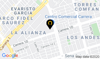 Mapa de Centro Comercial Carrera Automotriz en Cali