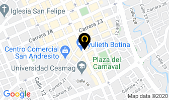 Mapa de Centro Comercial Colombia en Pasto