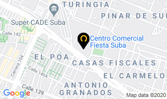 Mapa de Centro Comercial ** Fiesta Suba ** en Bogotá D.C