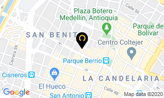 Mapa de Centro Comercial La Cascada en Medellín