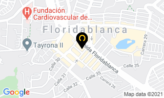 Mapa de Centro Comercial La Florida en Floridablanca