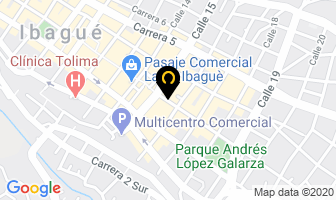 Mapa de Centro Comercial Los Panches en Ibagué