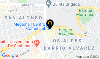 Mapa de Centro Comercial Megamall en Bucaramanga