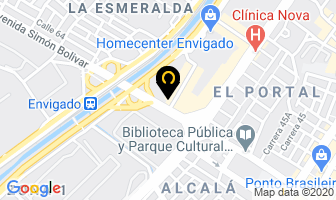 Mapa de Centro Comercial Metrosur en Envigado
