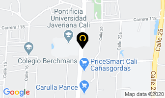 Mapa de Centro Comercial Parque Cañasgordas en Cali