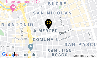 Mapa de Centro Comercial Plaza 10 en Cali