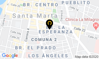 Mapa de Centro Comercial Plazuela 23 en Santa Marta