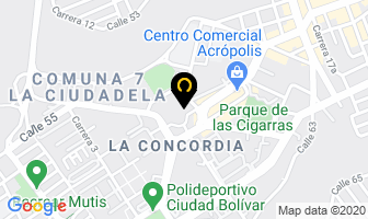 Mapa de Centro Corporal Evelin en Bucaramanga