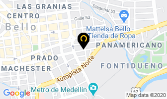 Mapa de Centro De Alineación Autocarlos en Bello